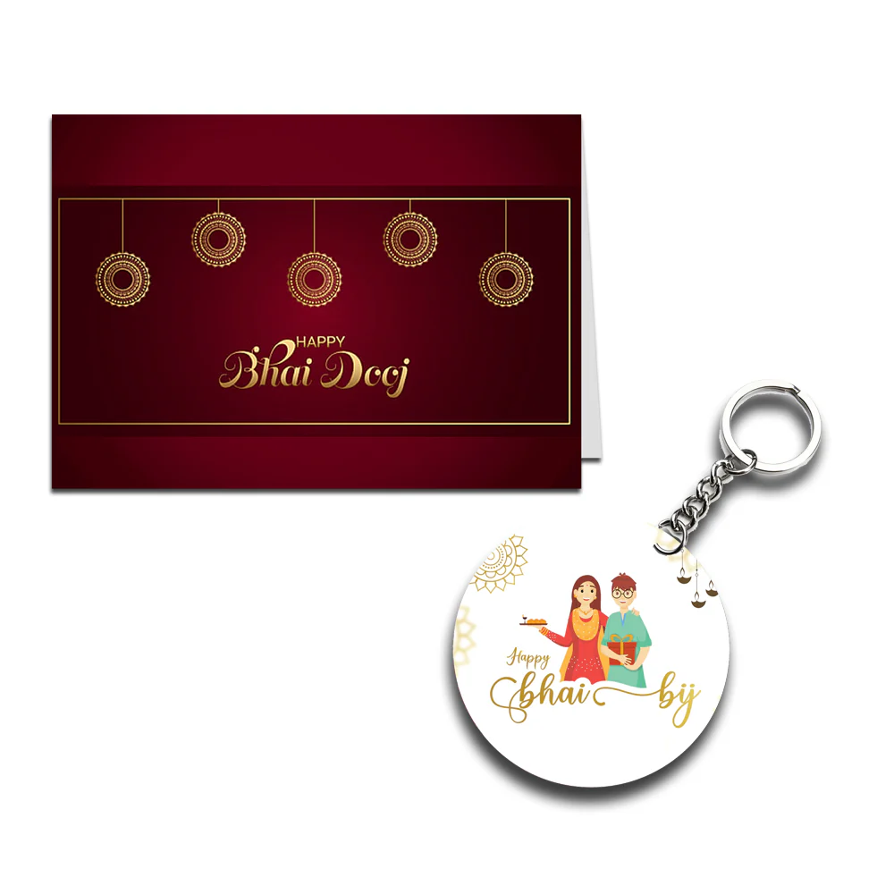 Happy Bhai Dooj  Printed Greeting Card
