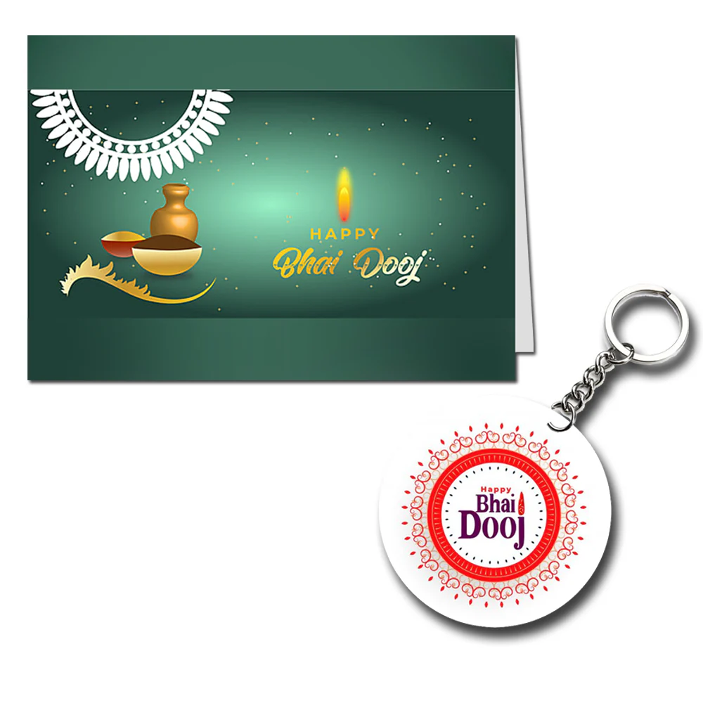 Happy Bhai Dooj  Printed Greeting Card