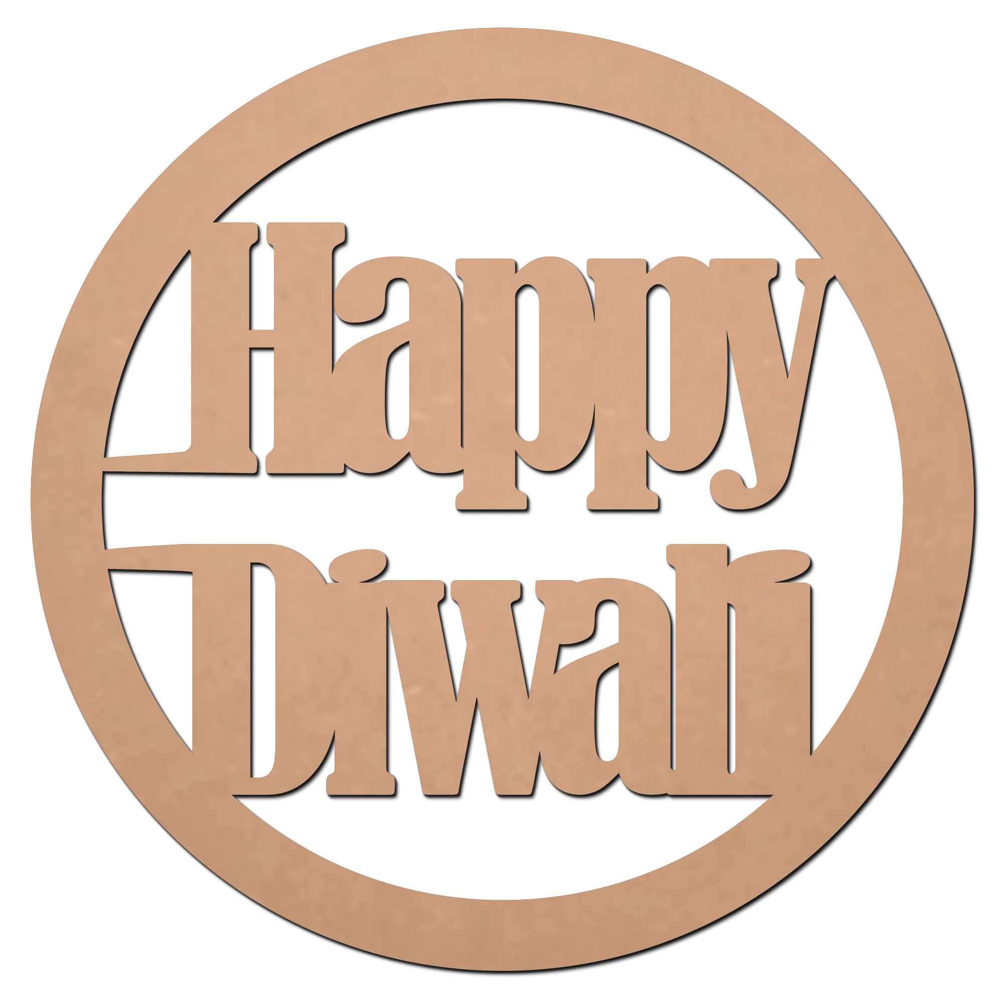 Happy Diwali  MDF Cutouts for Art and Craft Work / Craft Shapes