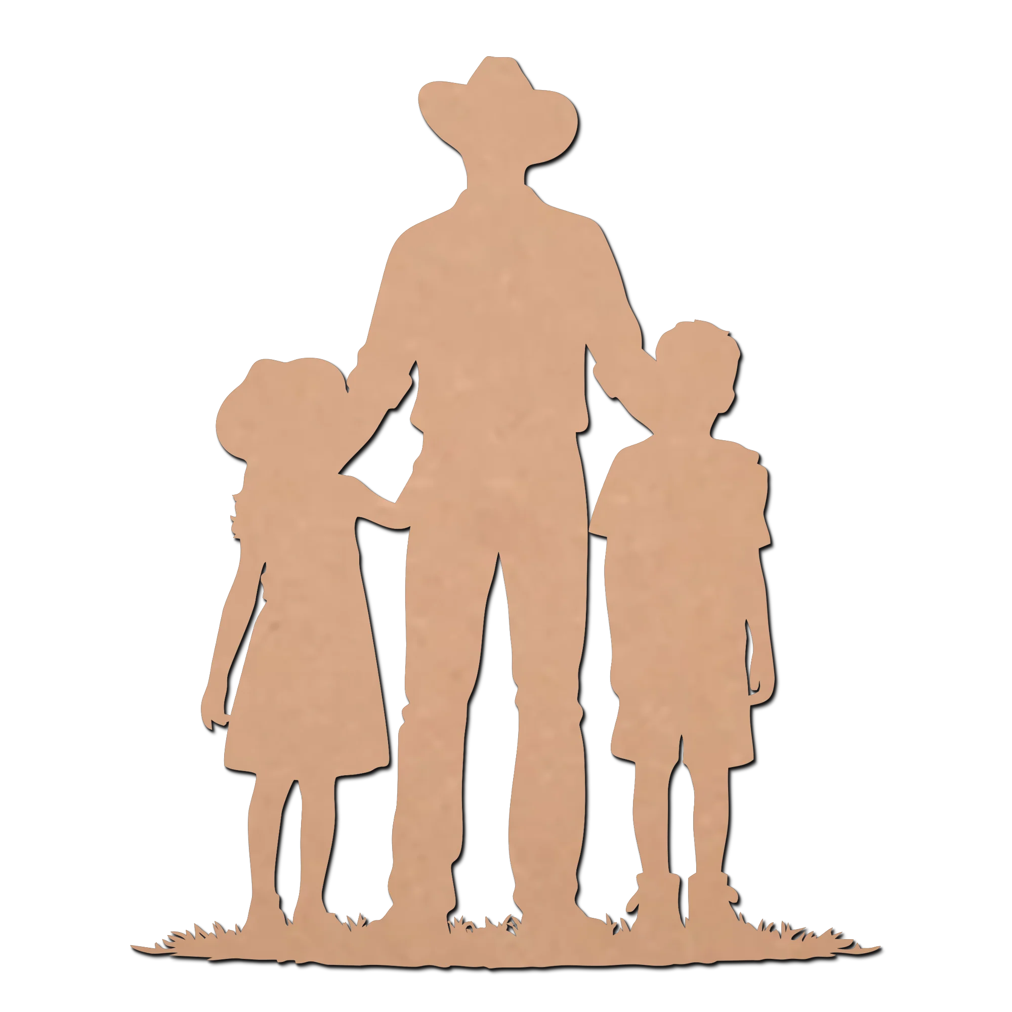 Happy Family MDF Cutouts for Art and Craft Work / Craft Shapes