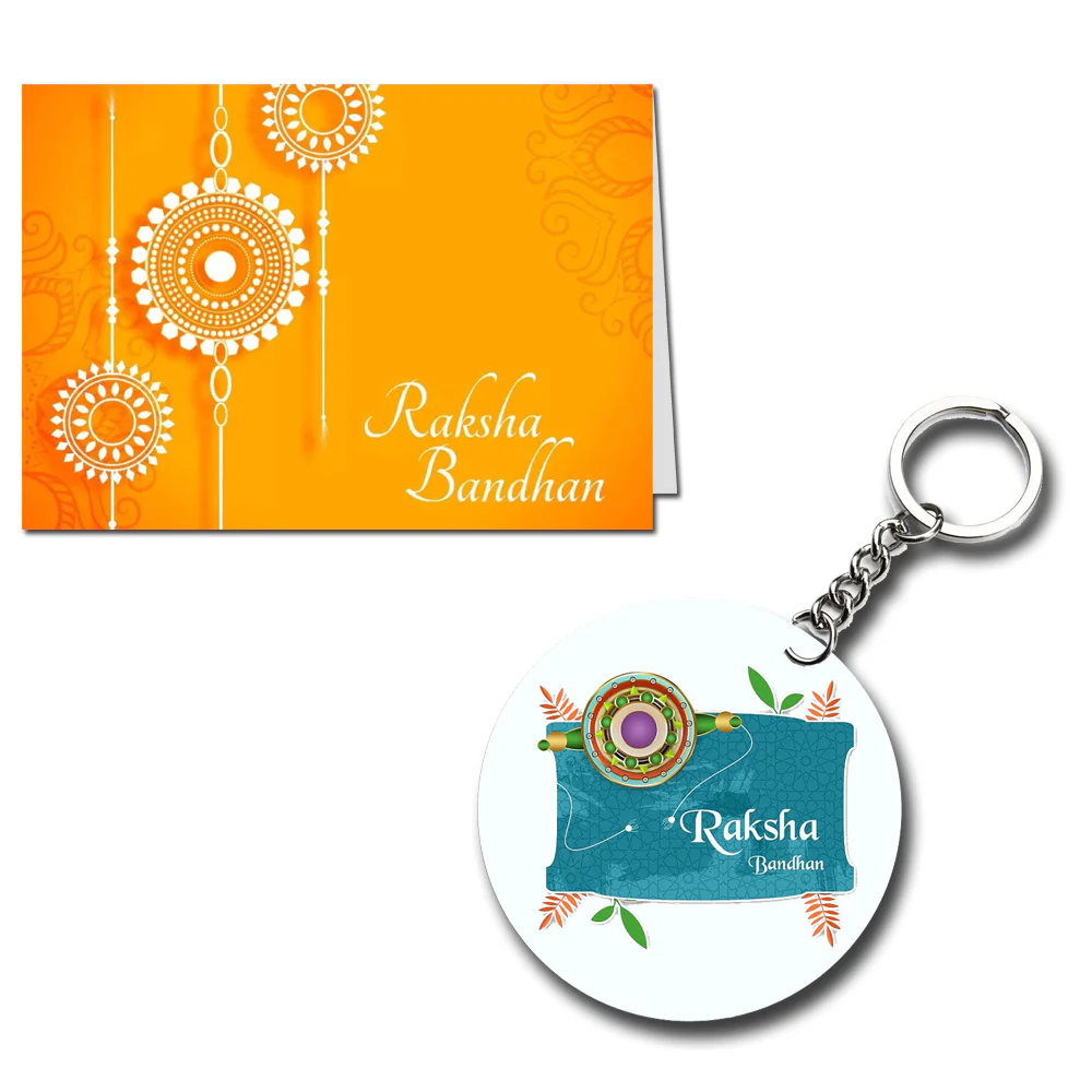 Happy Raksha Bandhan Printed Greeting Card