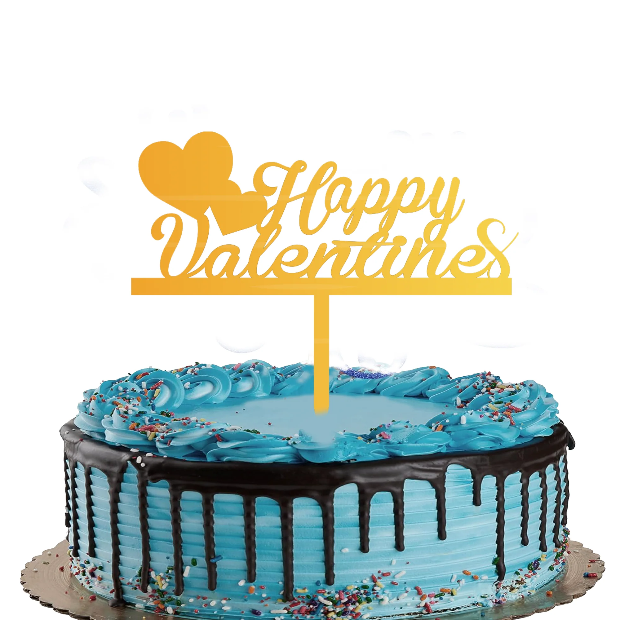 Happy Valentine's day cake topper