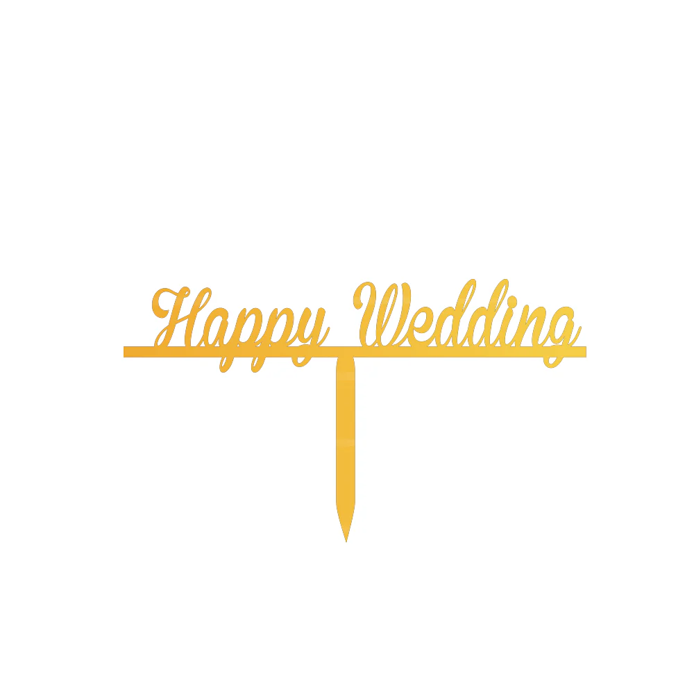 Happy Wedding cake topper - Image 2