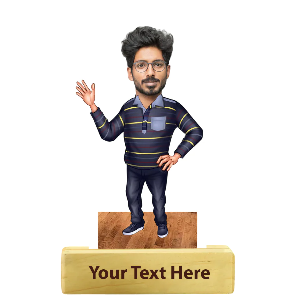 Hello Friend Personalized Caricature