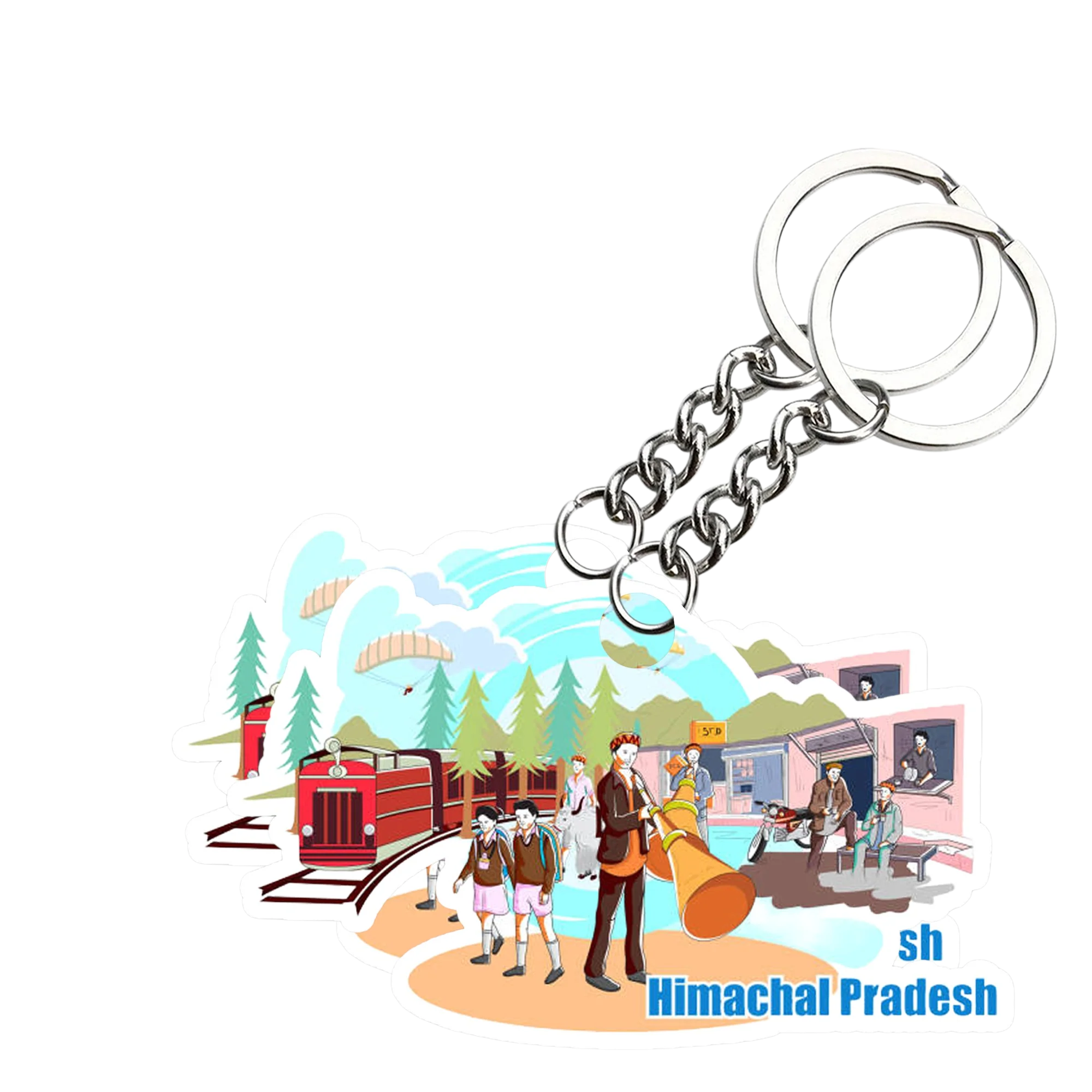 Himachal Pradesh Key chain ( Set of 2 ) - Image 2