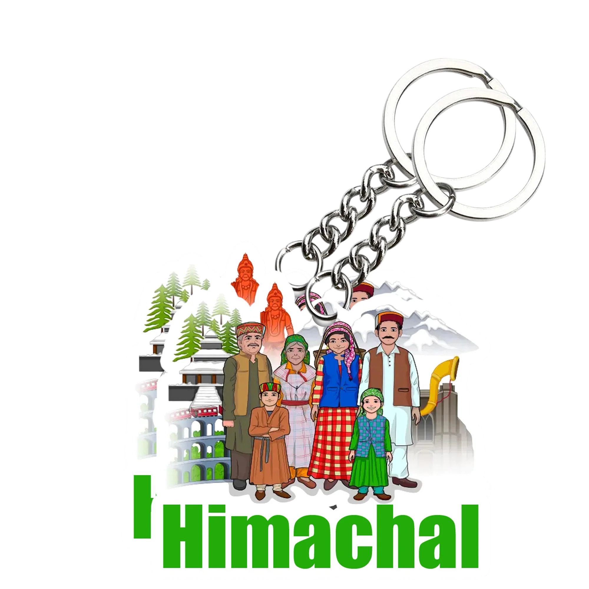 Himanchal Key chain ( Set of 2 ) - Image 2