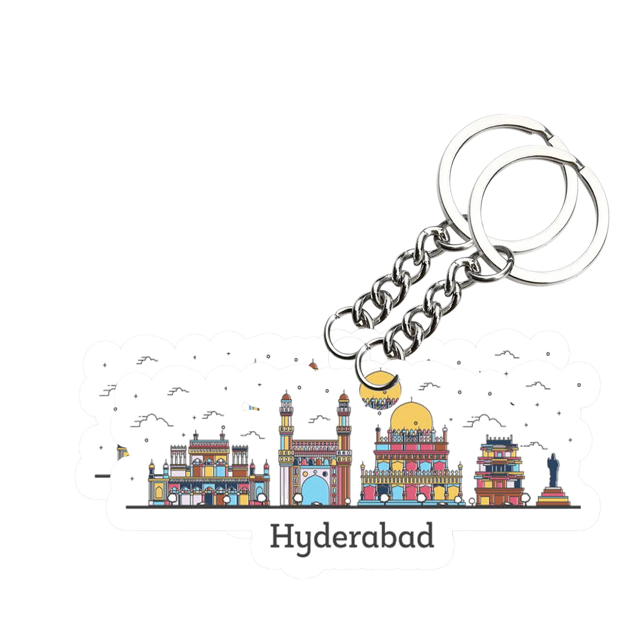 Hyderabad Key chain ( Set of 2 ) - Image 2