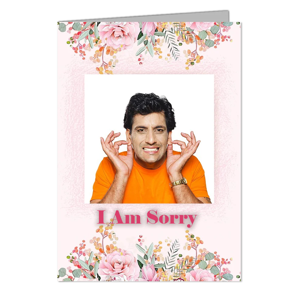 I am Sorry - Customized Greeting Card - Add Your Own Photo