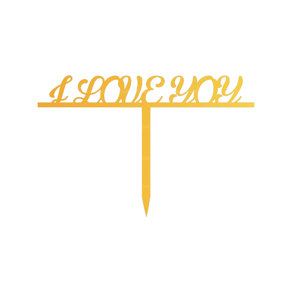 I Love you cake topper - Image 2