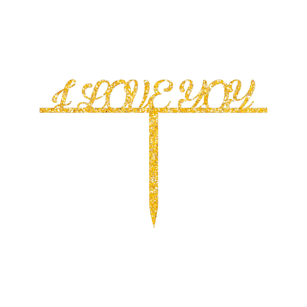 I Love you cake topper - Image 3
