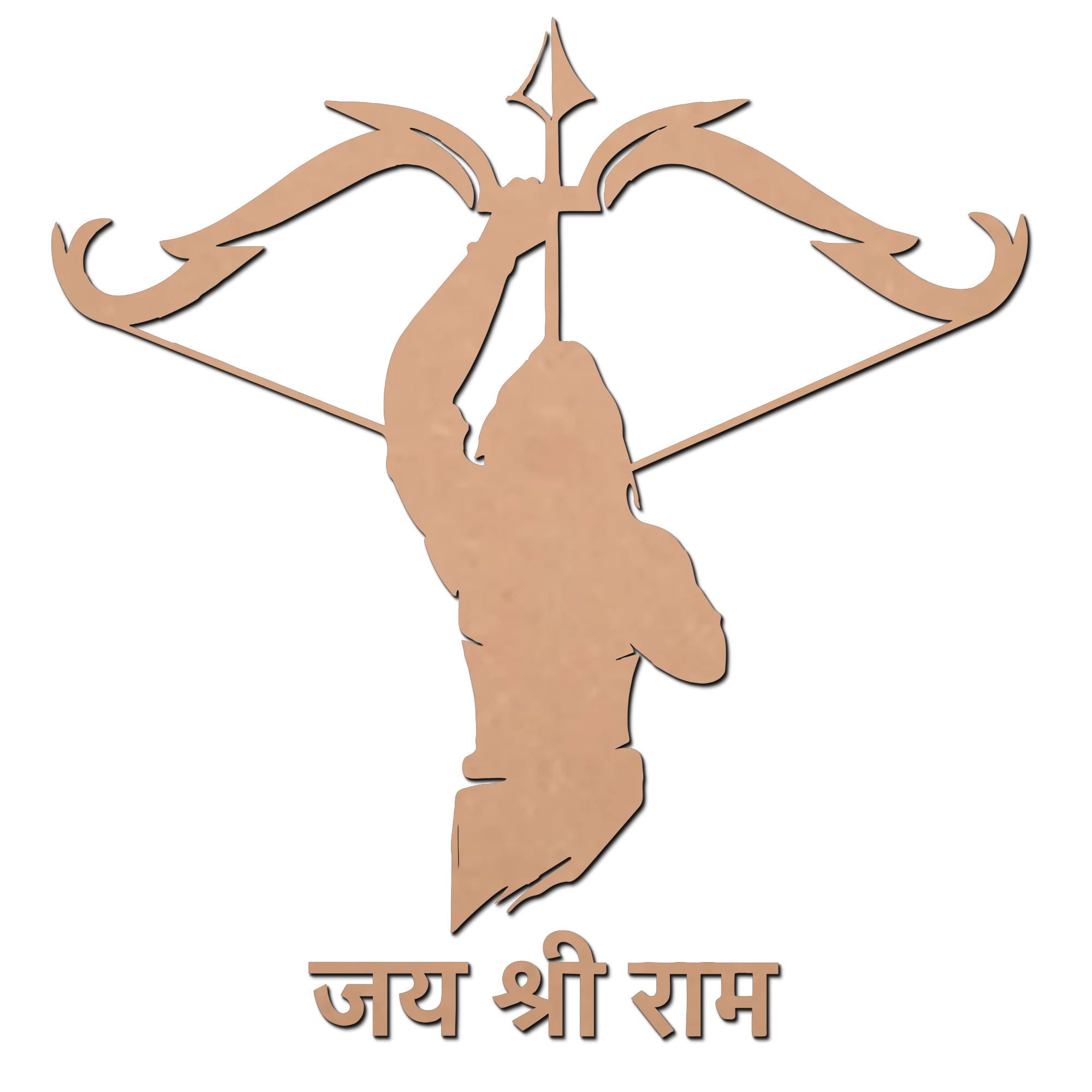 Jai Shree Ram MDF Cutouts for Art and Craft Work / Craft Shapes