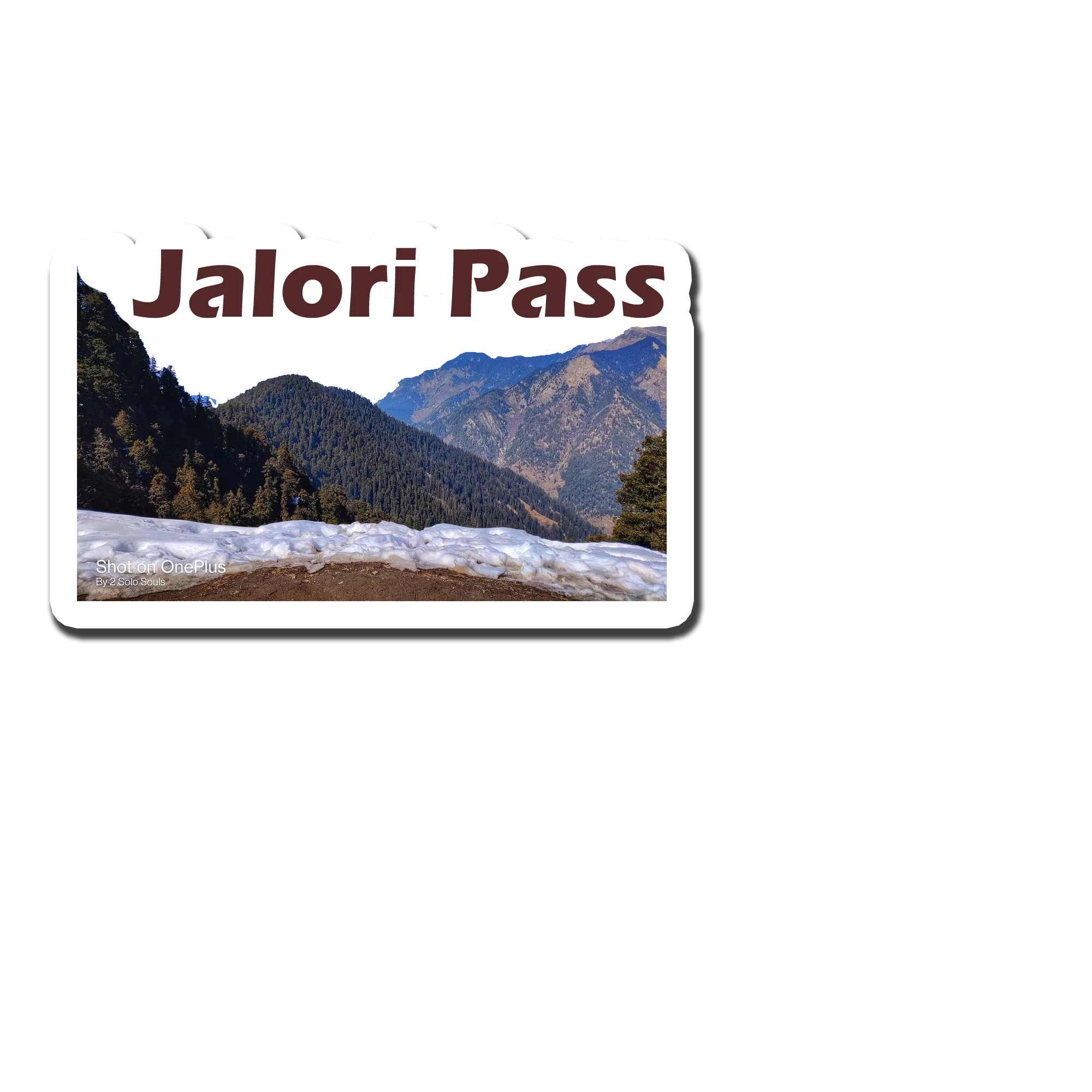 Jalori Pass Souvenir Fridge Magnet