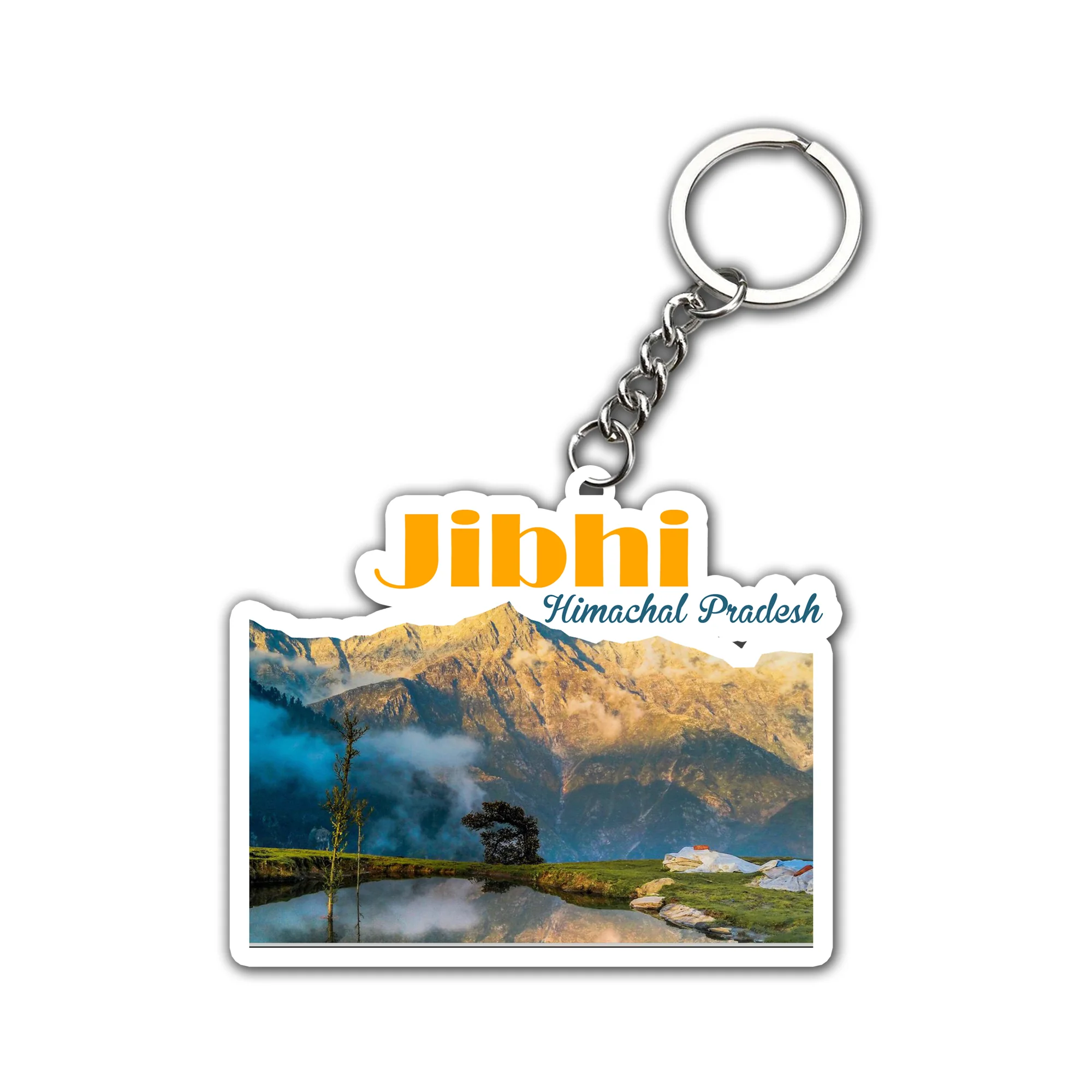 Jibhi Himanchal Pradesh Key chain ( Set of 2 )