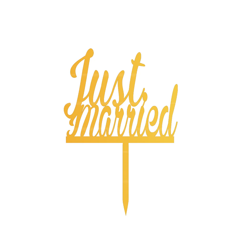 Just Married Cake Topper - Image 2
