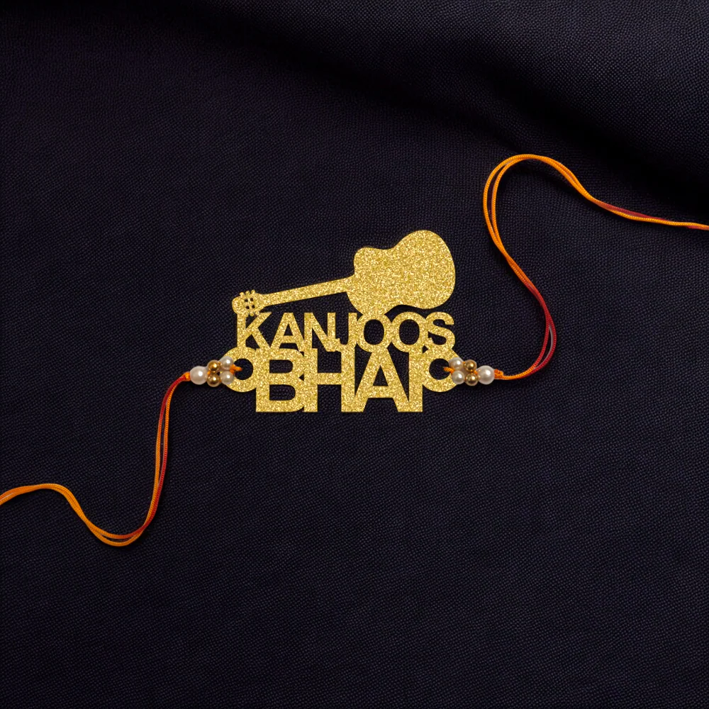 Kanjoos Bhai Wooden Rakhi ( Guitar ) - Image 2