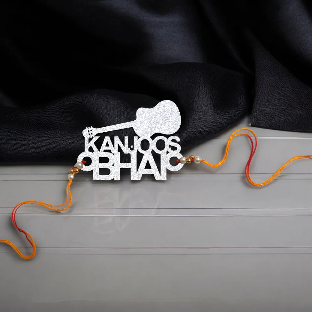 Kanjoos Bhai Wooden Rakhi ( Guitar ) - Image 4