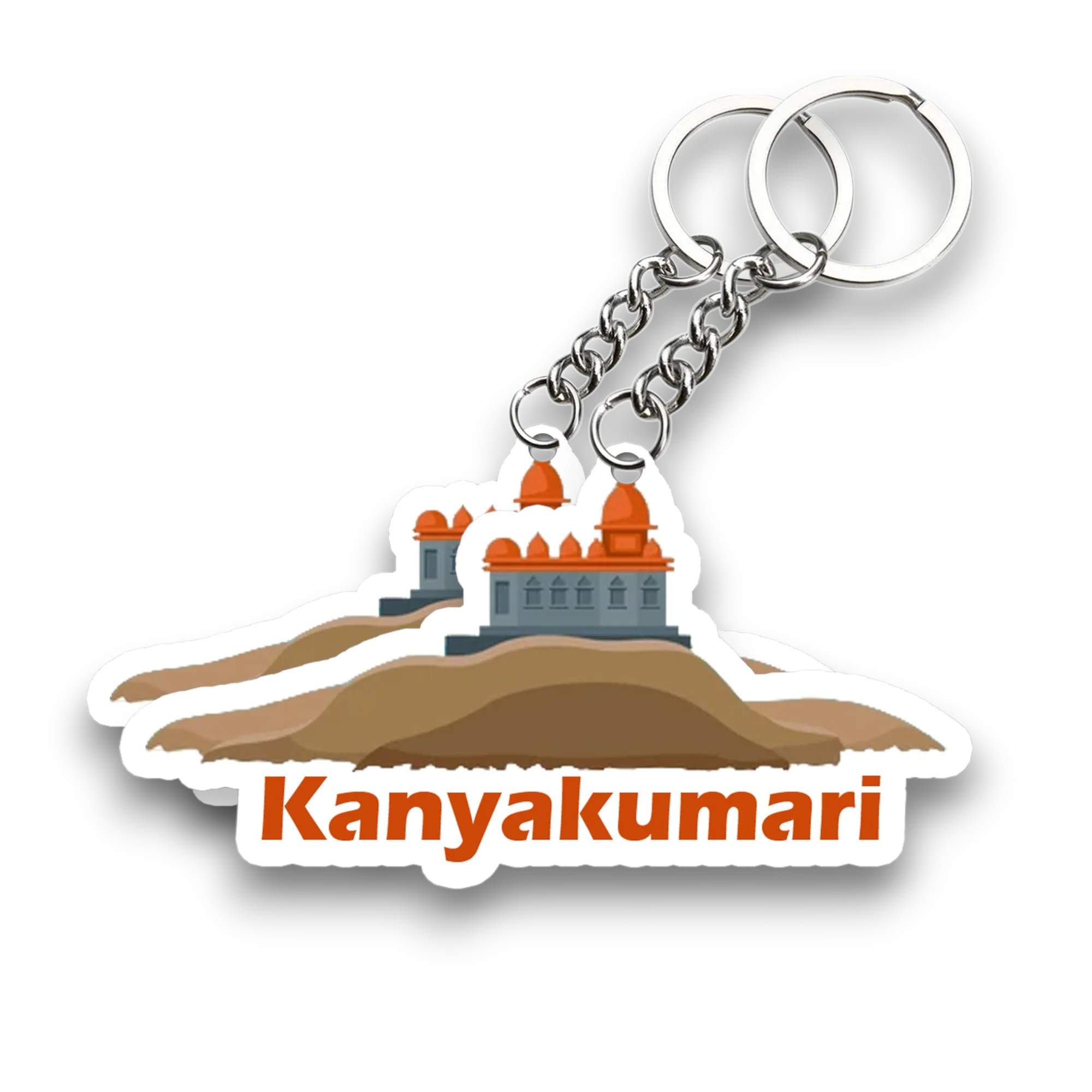 Kanyakumari Key chain ( Set of 2 ) - Image 2