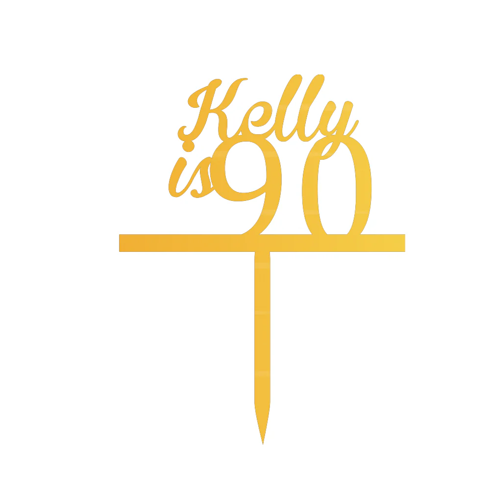 Kelly is 90 Cake Topper - Image 2