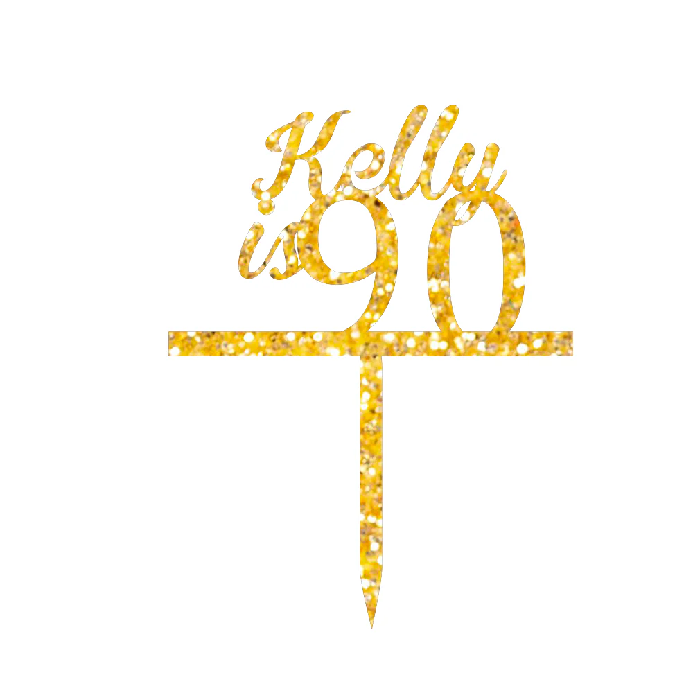 Kelly is 90 Cake Topper - Image 3