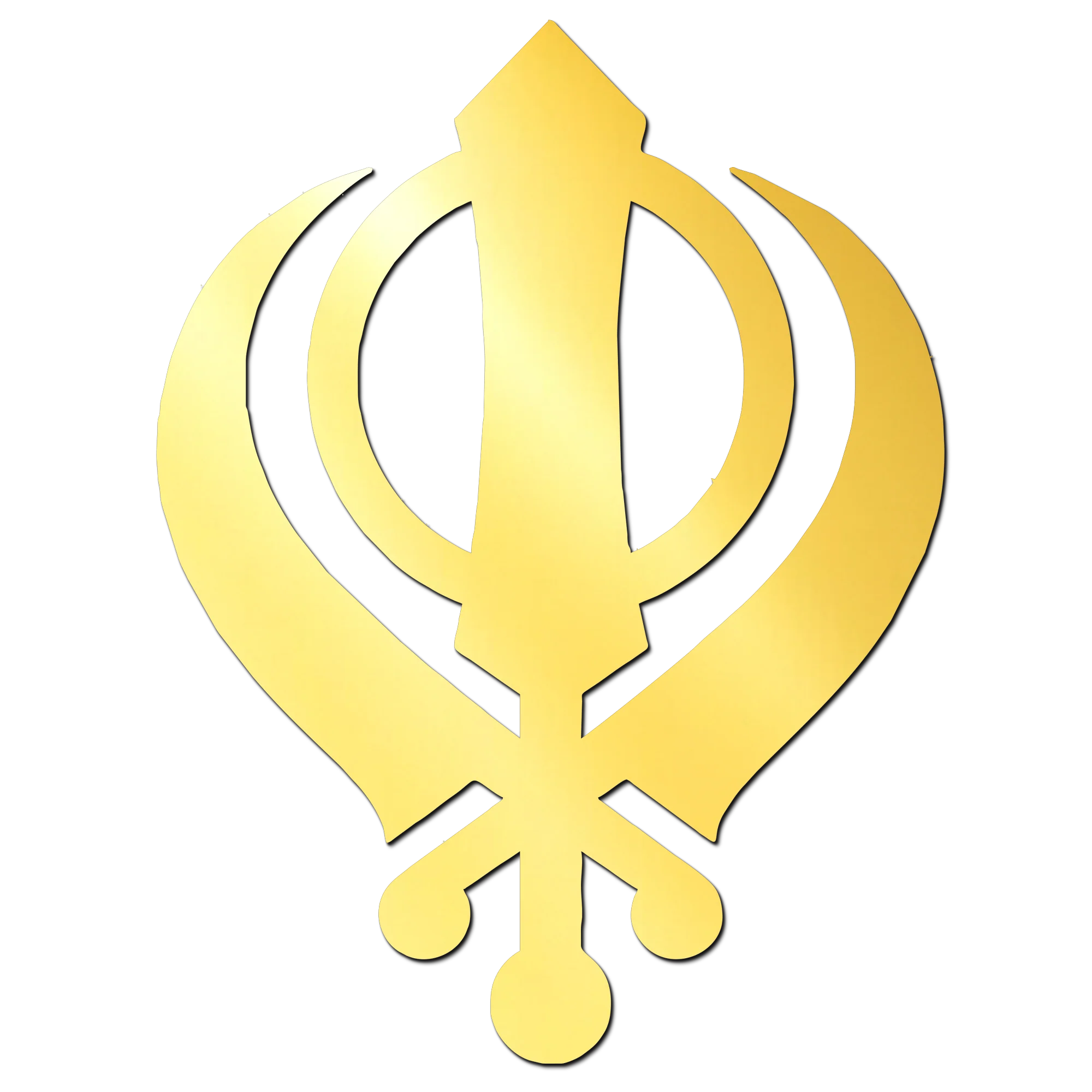 Khanda Golden Acrylic Cutout for Resin Art / Art and Craft