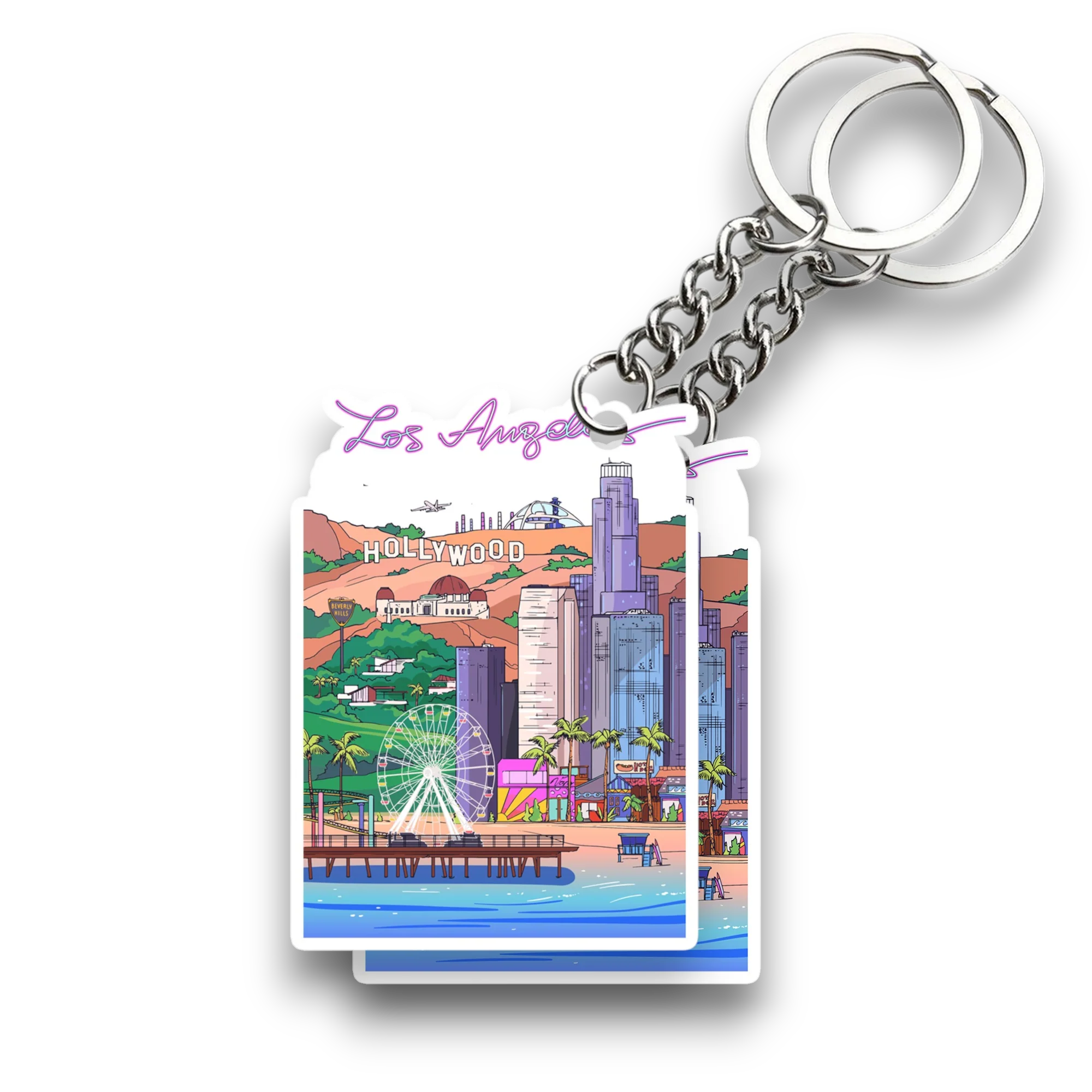 Las Angeles Key chain ( Set of 2 ) - Image 2