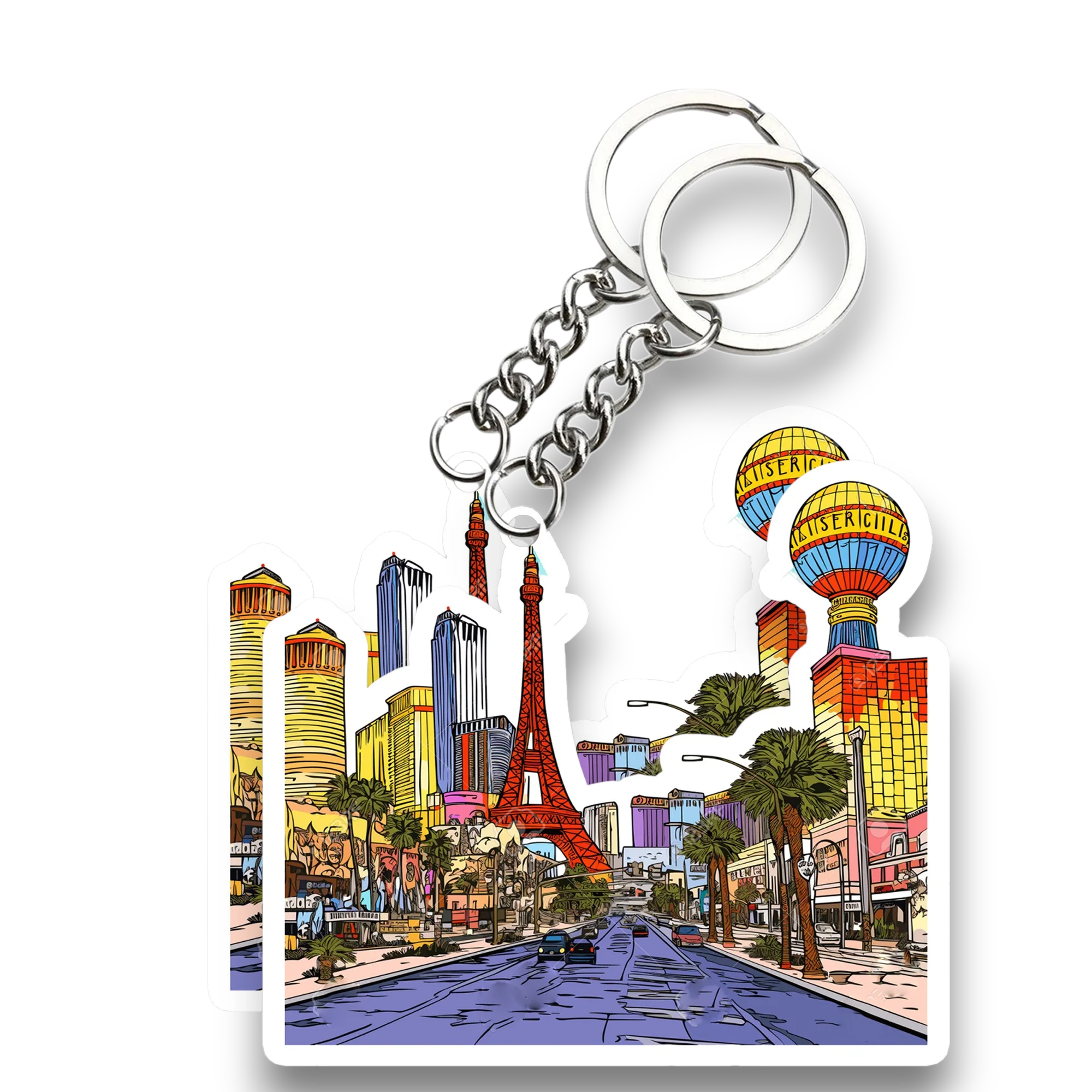 las vegan Key chain ( Set of 2 ) - Image 2