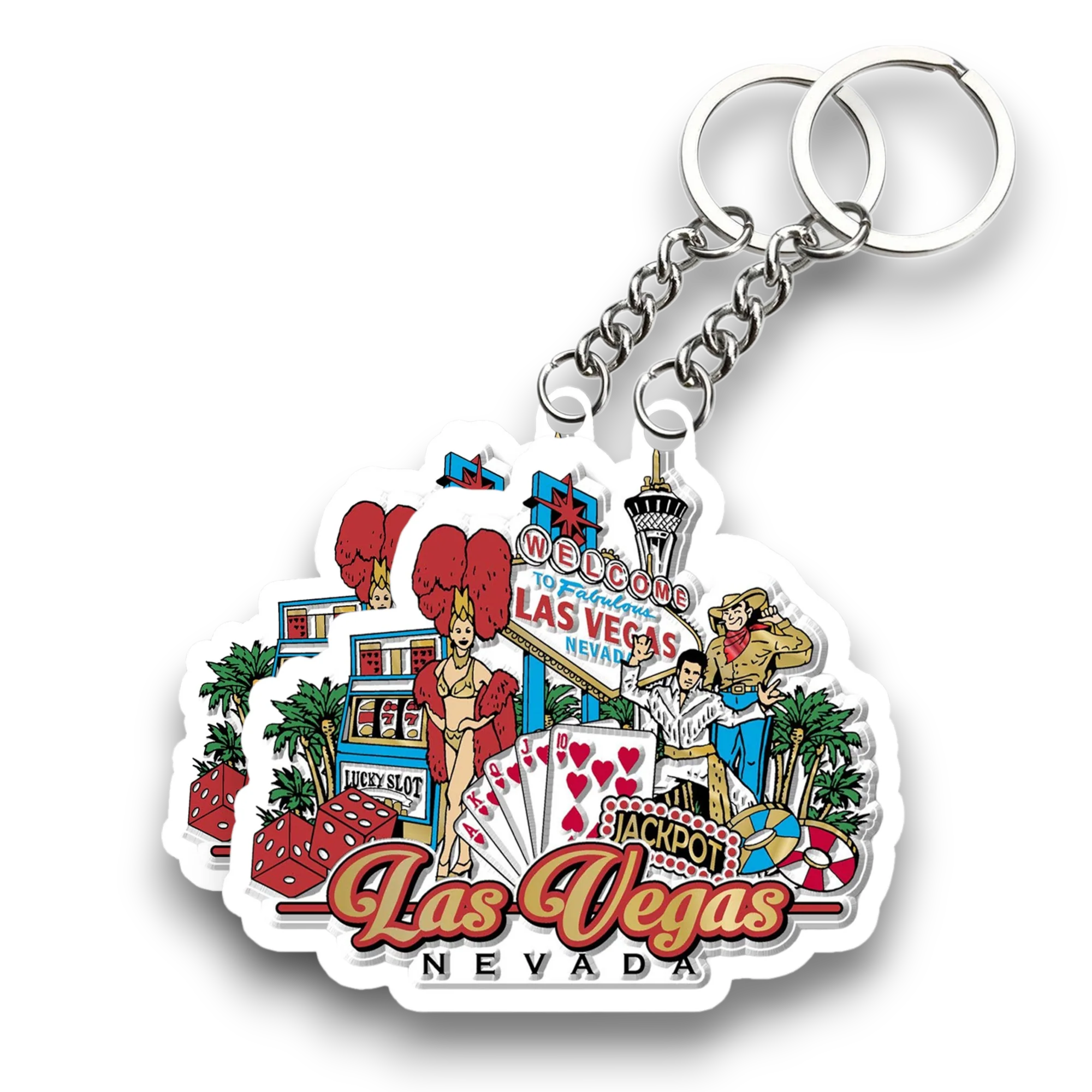 Las Vegas Key chain ( Set of 2 ) - Image 2