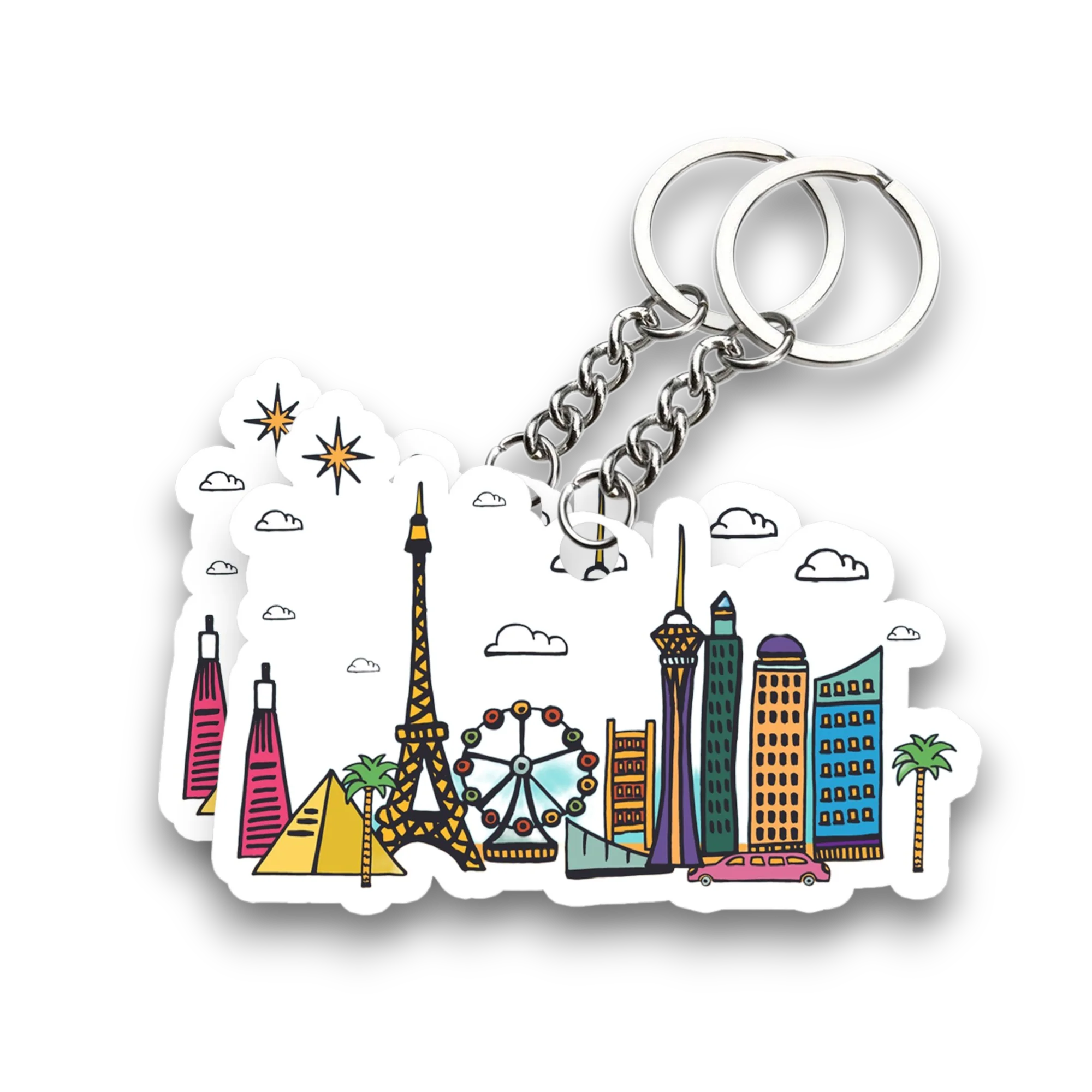 Las Vegas Key Chain Set (Set of 2) - Image 2