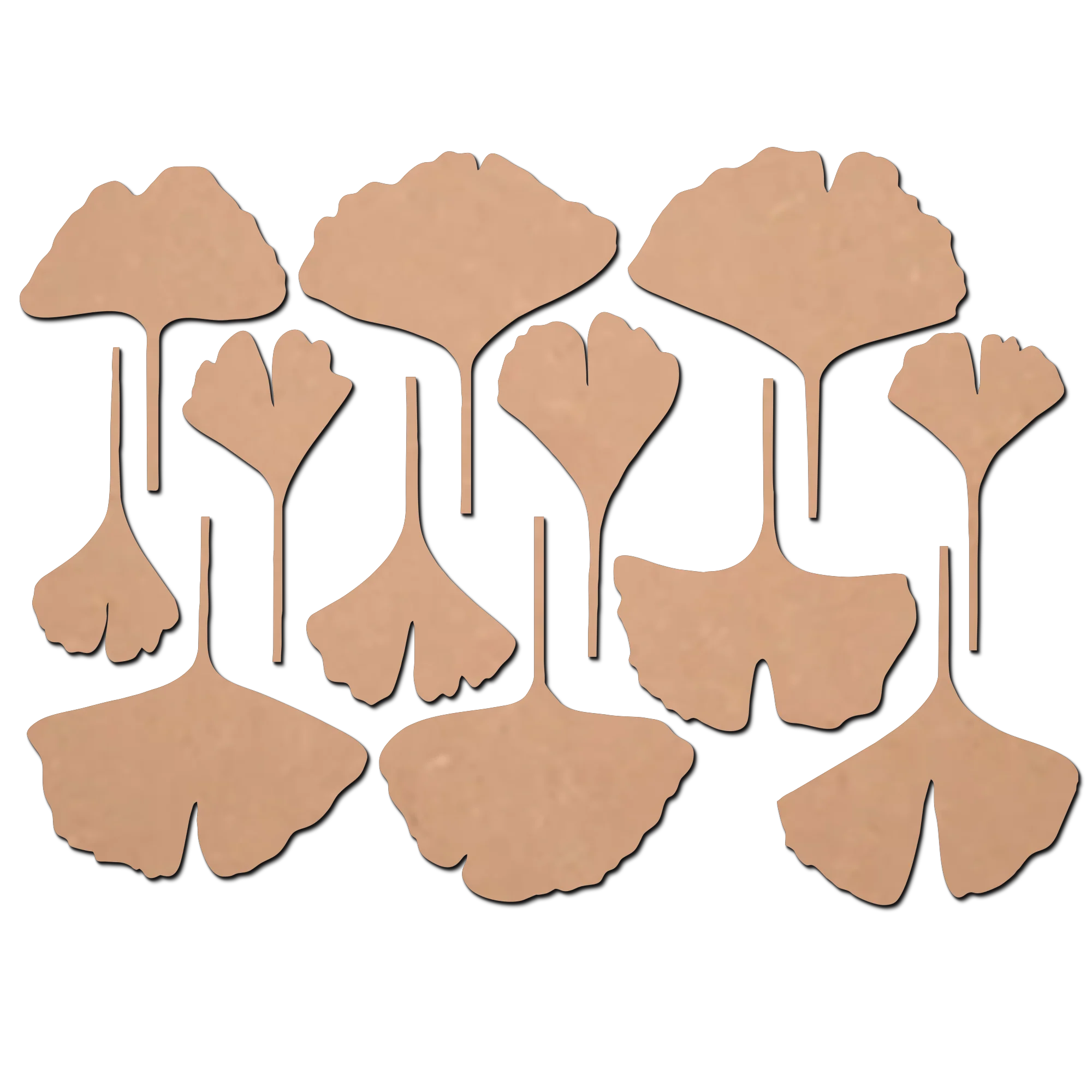 Leaf Set MDF Cutouts for Art and Craft Work / Craft Shapes