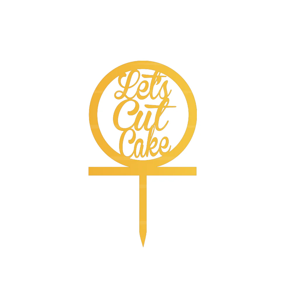 Let's Cut Cake Topper - Image 2