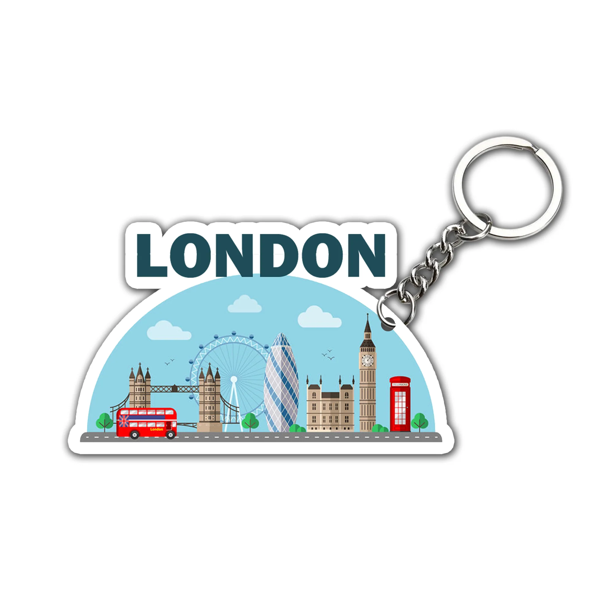 London Beautiful city Key chain ( Set of 2 )