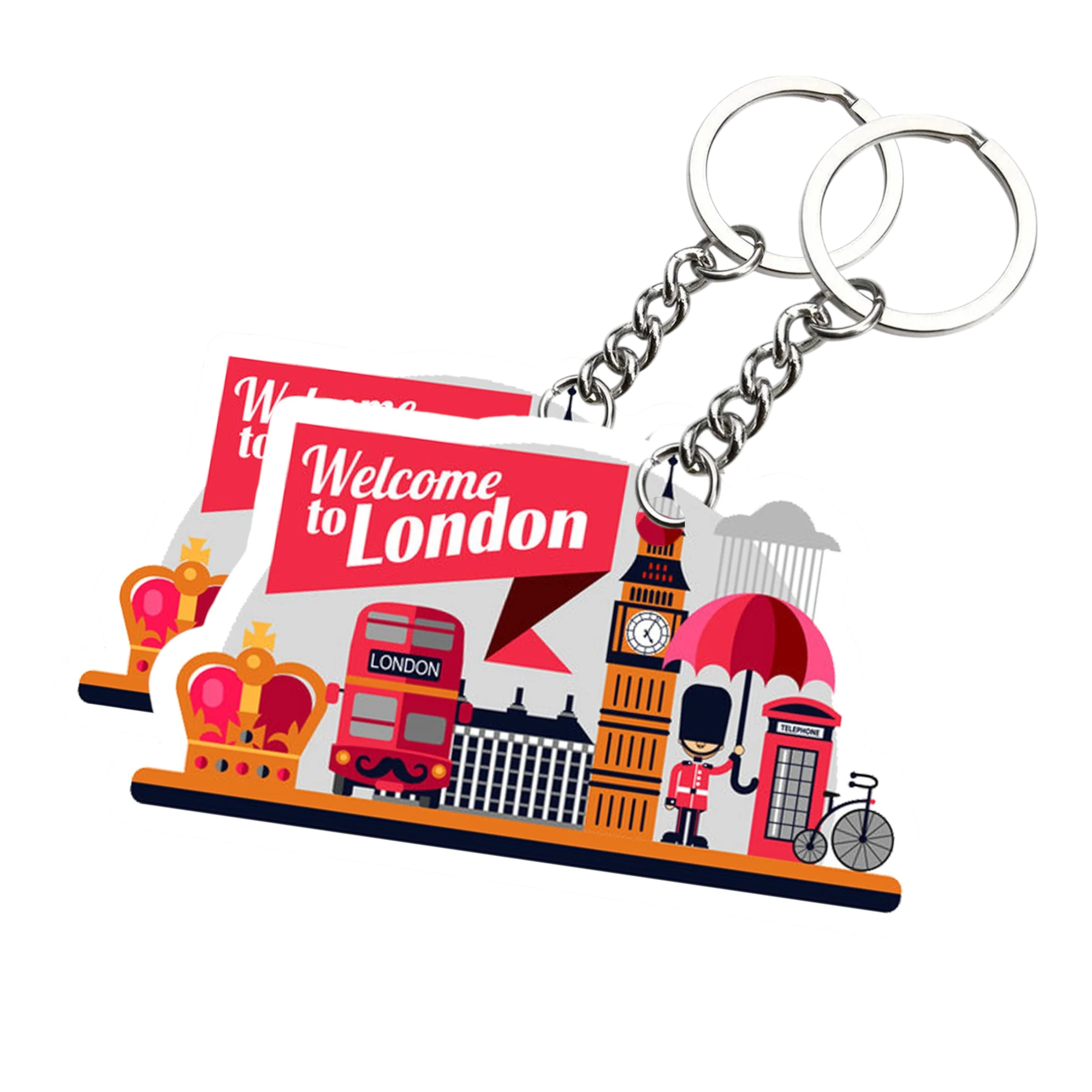 London Best city  Key chain ( Set of 2 ) - Image 2