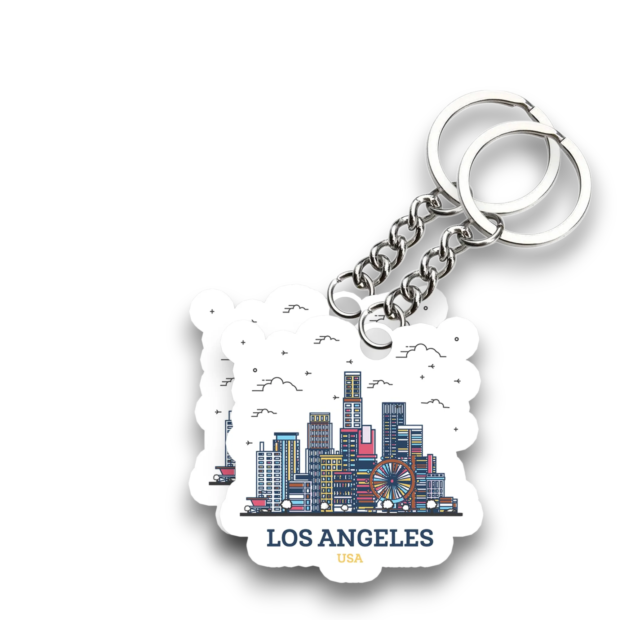 Los Angeles Key chain ( Set of 2 ) - Image 2