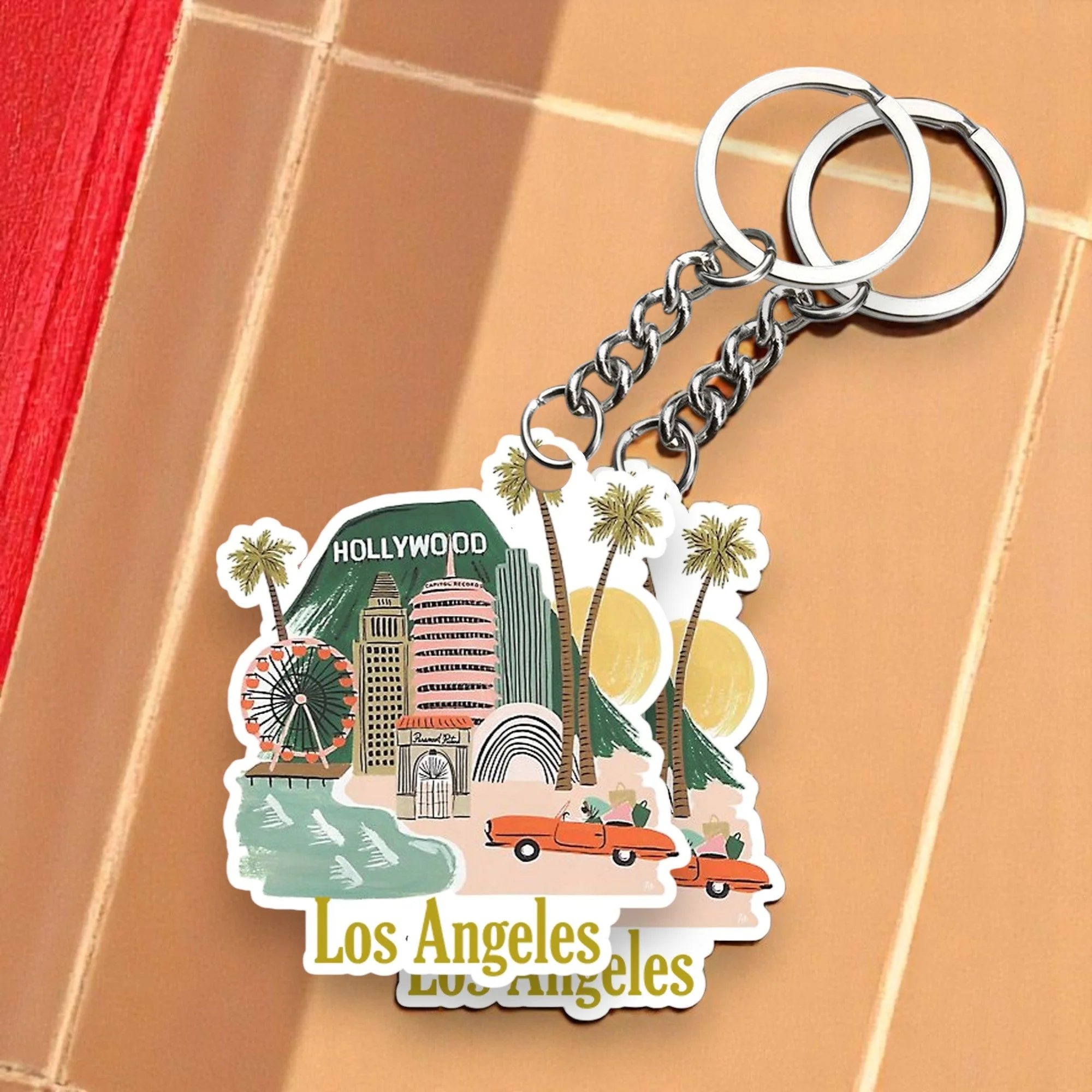 Los Angeles Key chain ( Set of 2 )