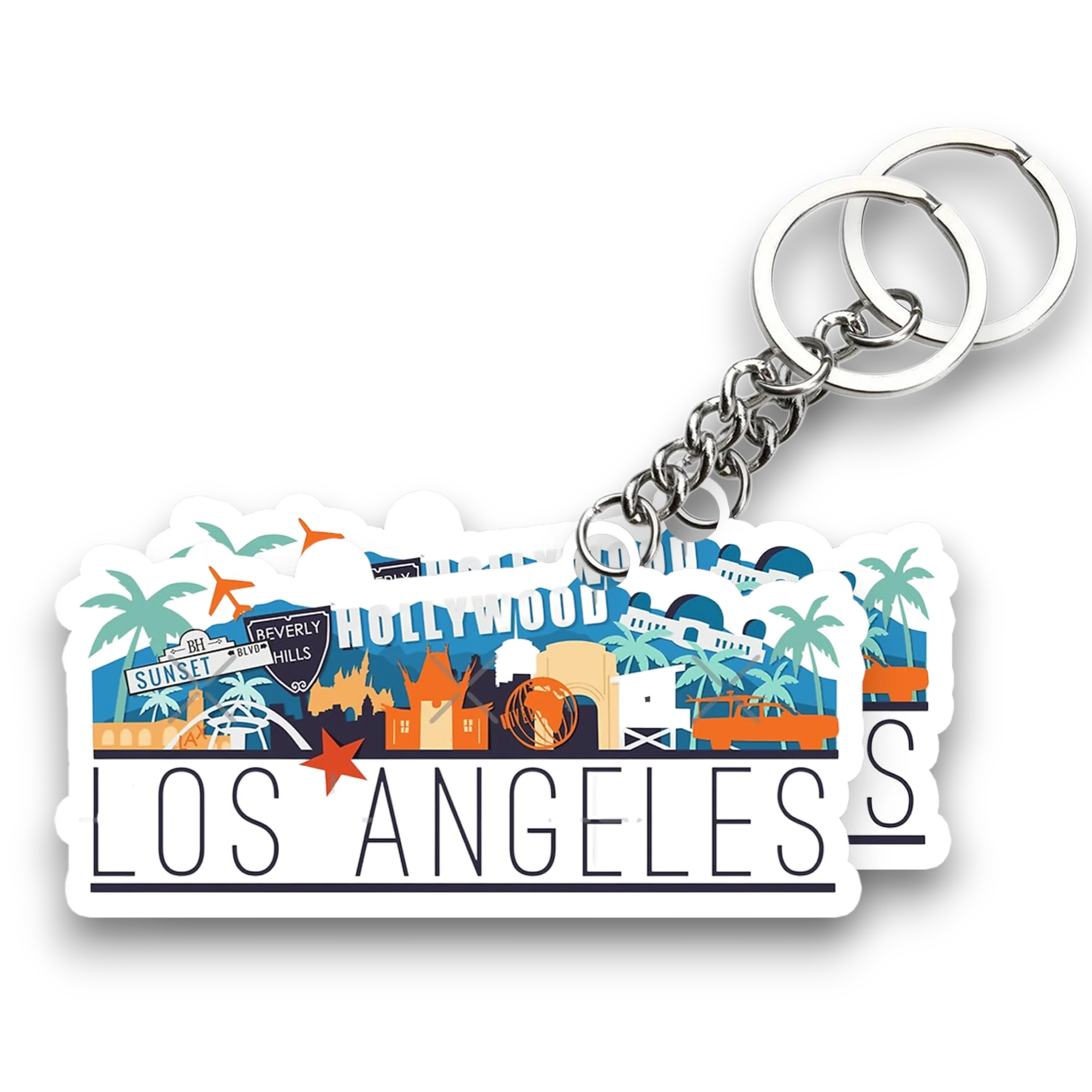 Los Angeles Key chain ( Set of 2 ) - Image 2