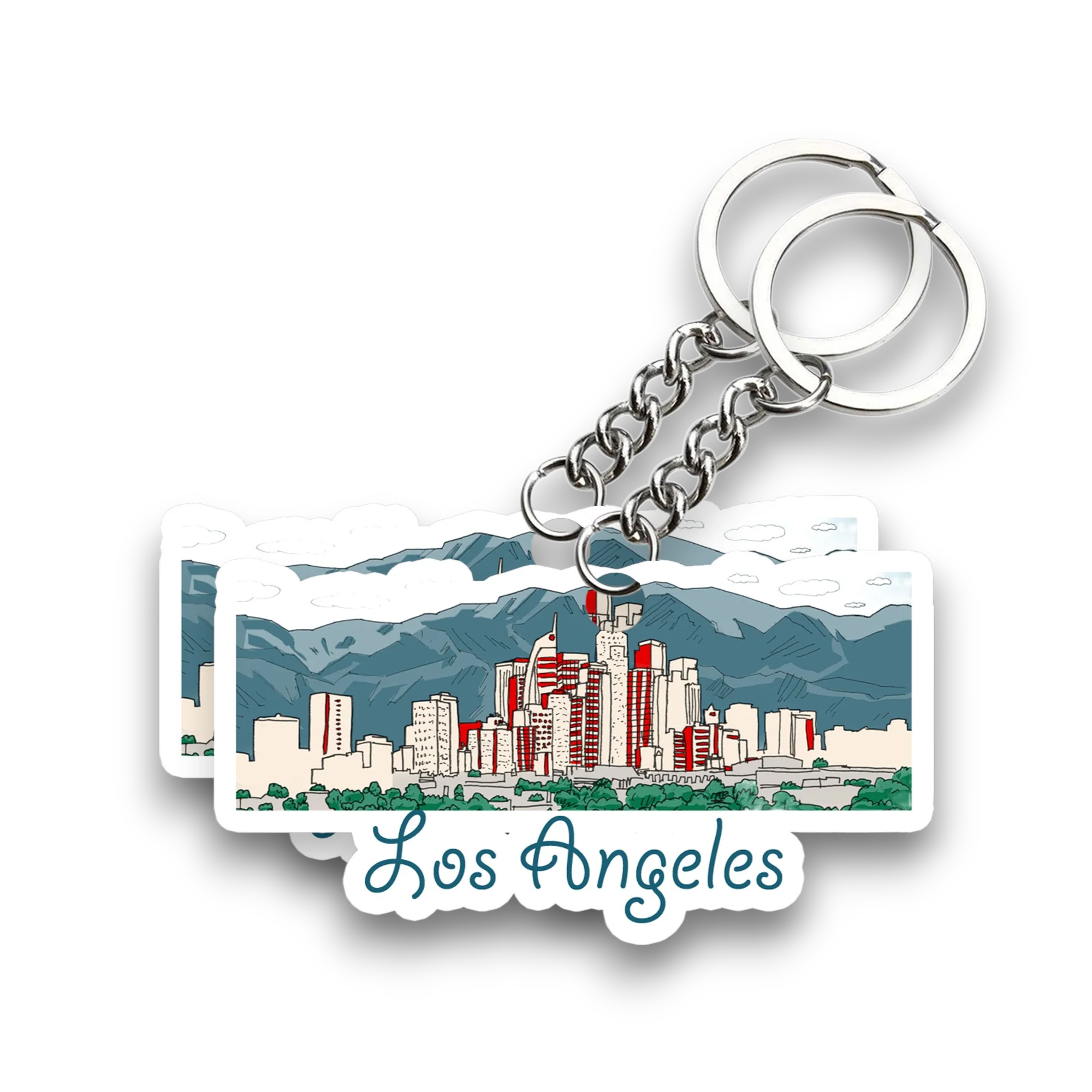 Los Angeles Key chain ( Set of 2 ) - Image 2
