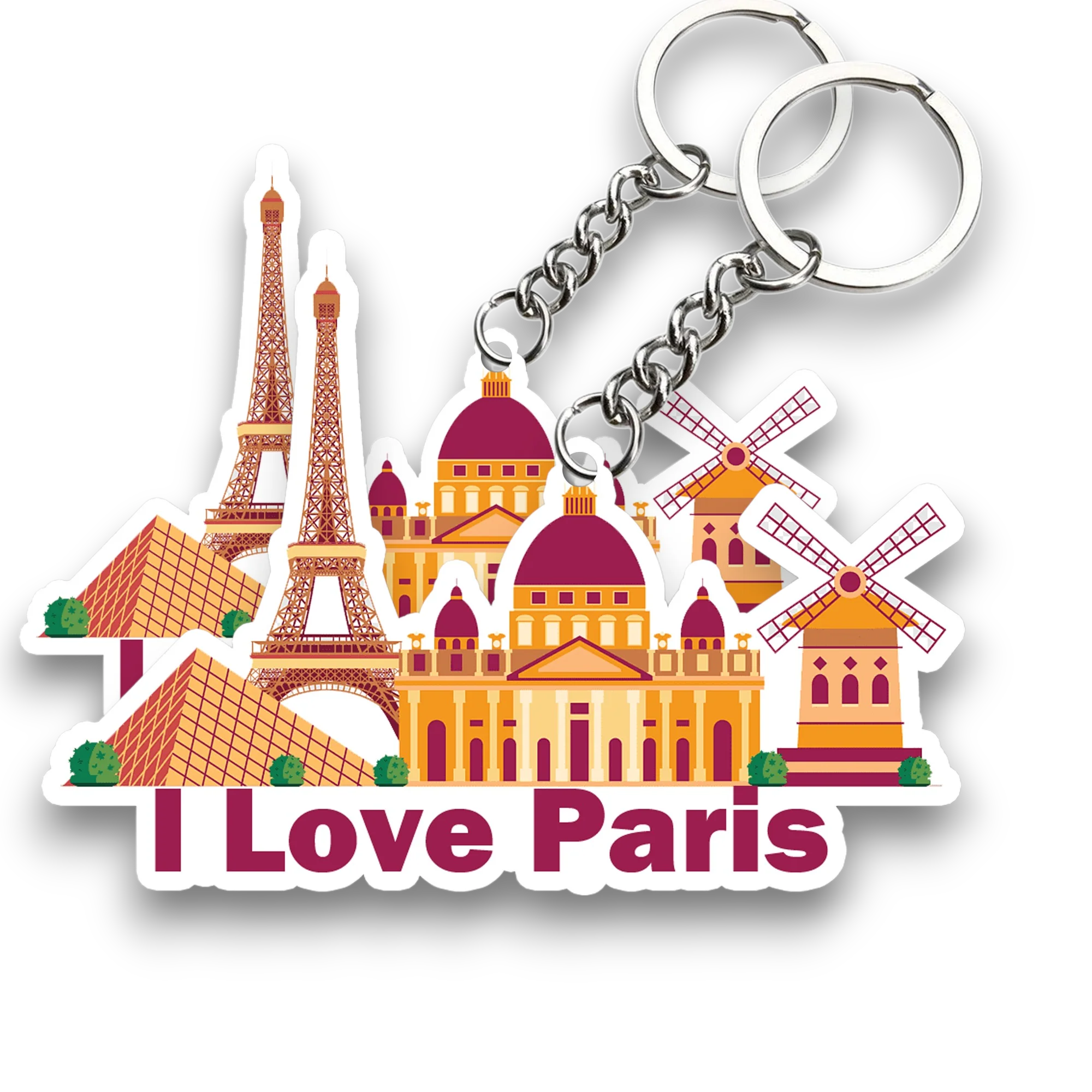 Love Paris Key chain ( Set of 2 ) - Image 2