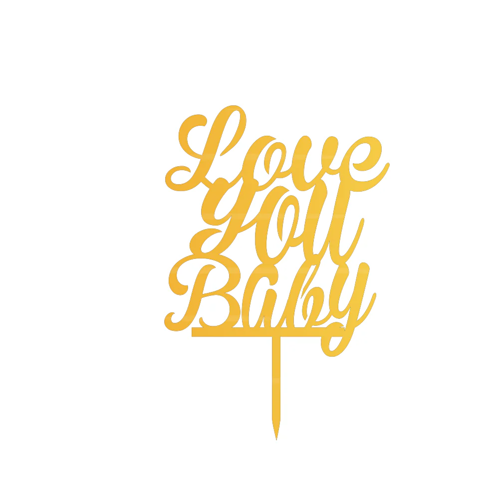 Love You Baby cake Topper - Image 2