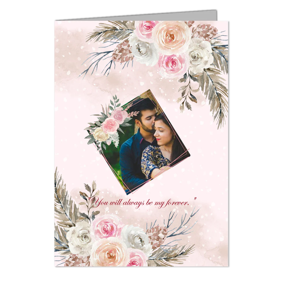 Love You - Customized Greeting Card - Add Your Own Photo