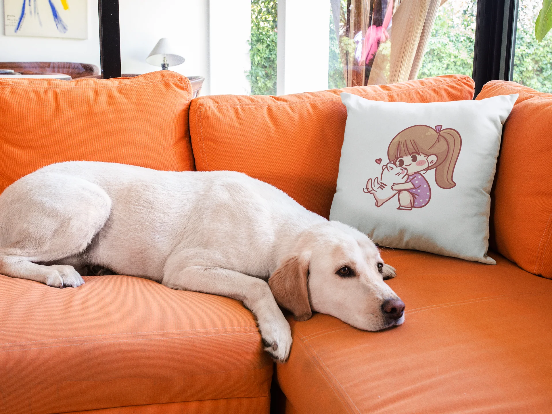 Love you Printed Cushion - Image 3