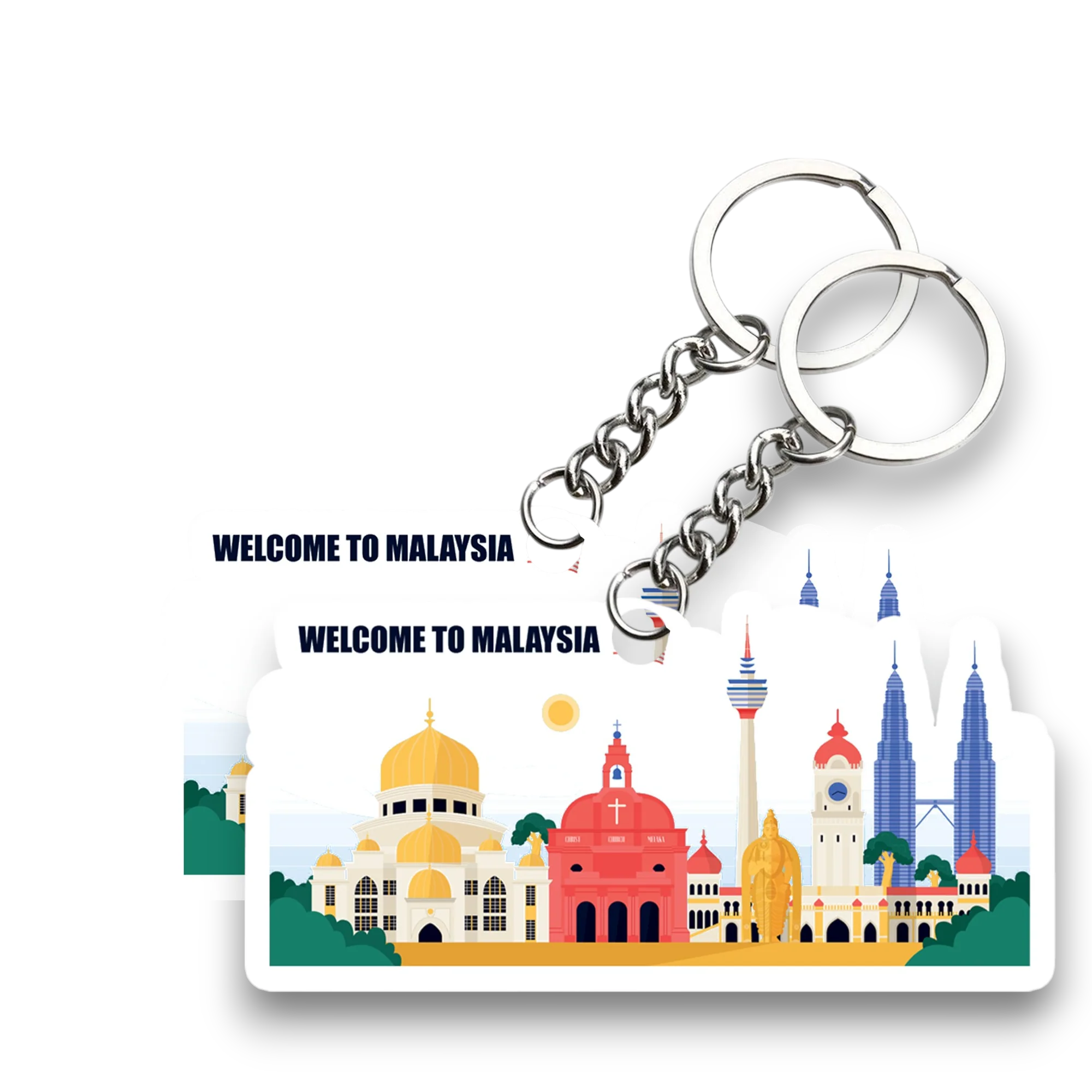 Malaysia  Key chain ( Set of 2 ) - Image 2