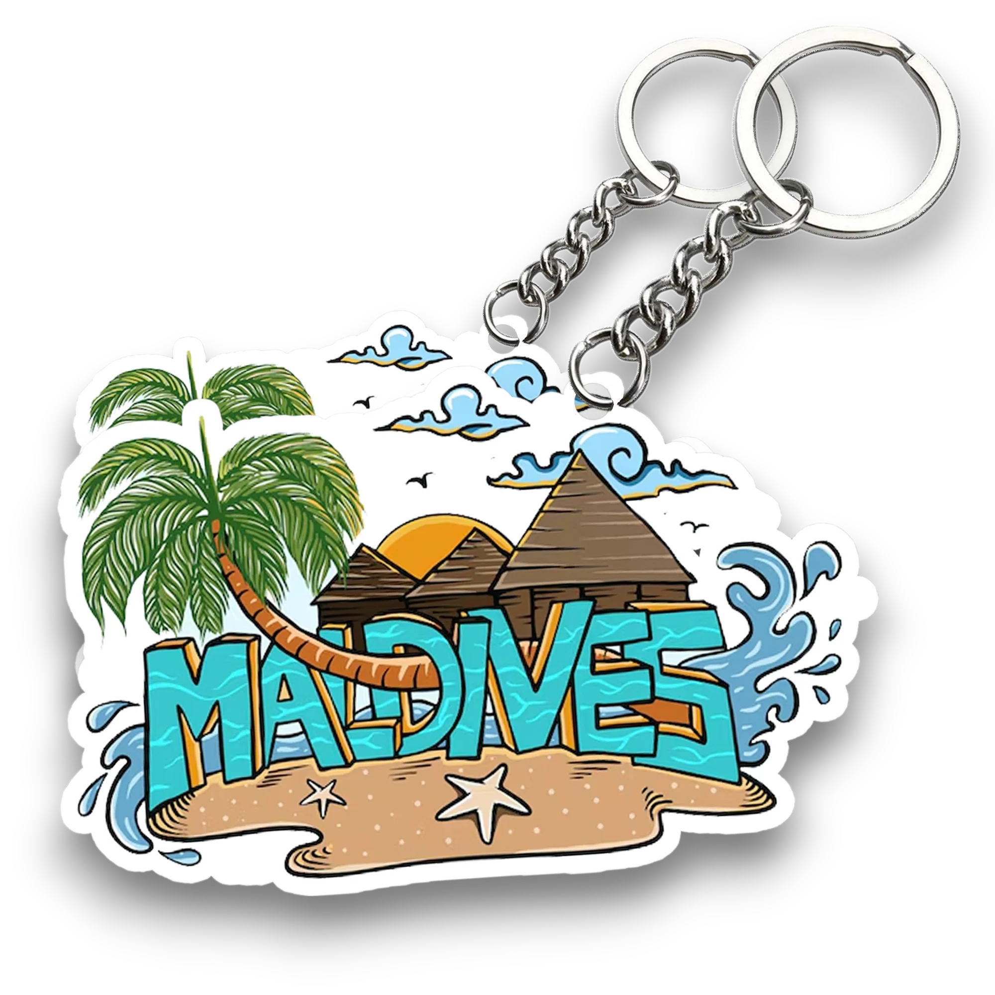 Maldives  Key chain ( Set of 2 ) - Image 2