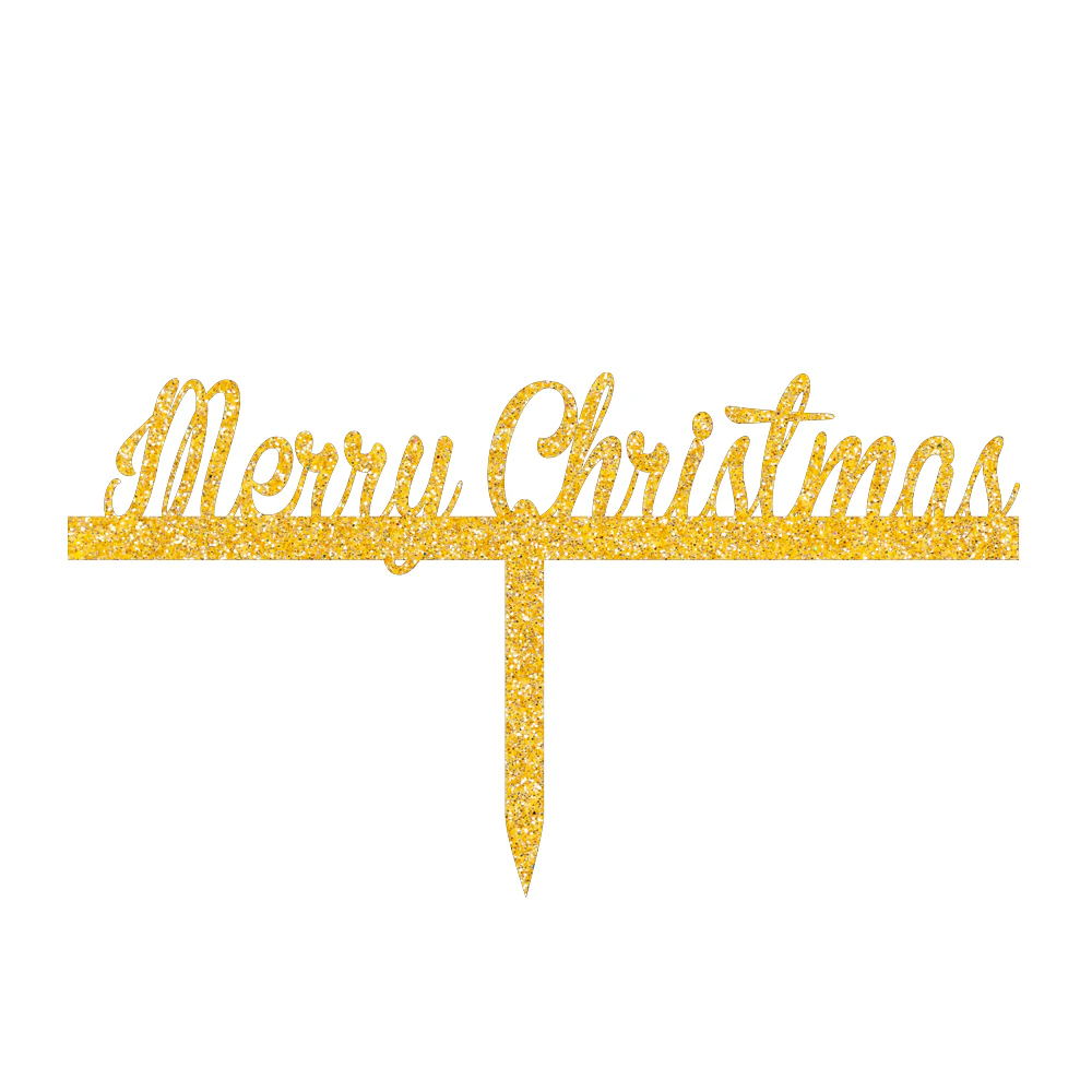 Marry Christmas cake topper - Image 3