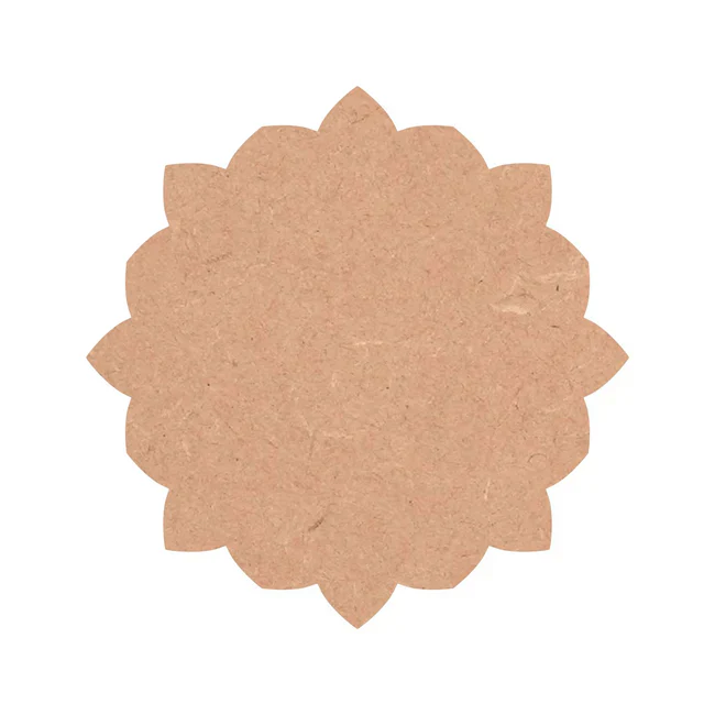 MDF Board Flower Shape Cutouts