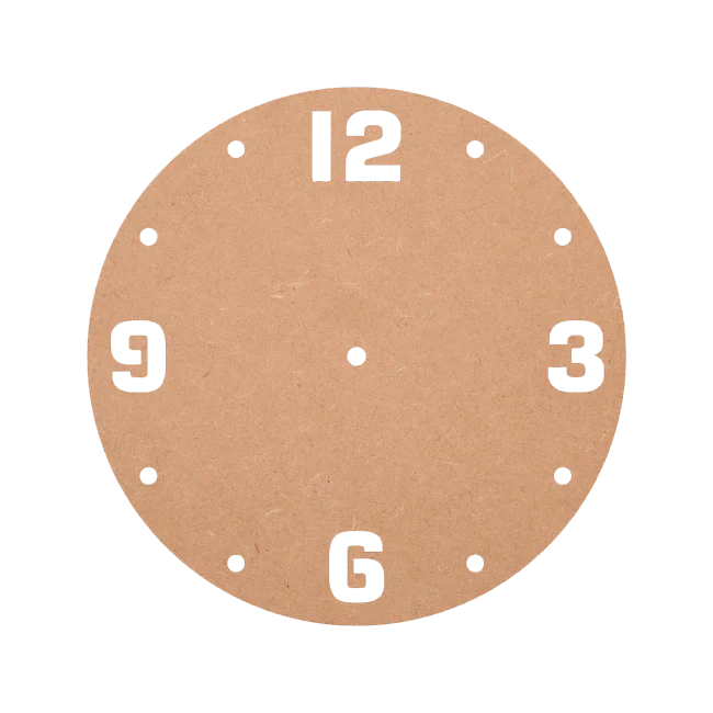 MDF Designer Cut Clock Base
