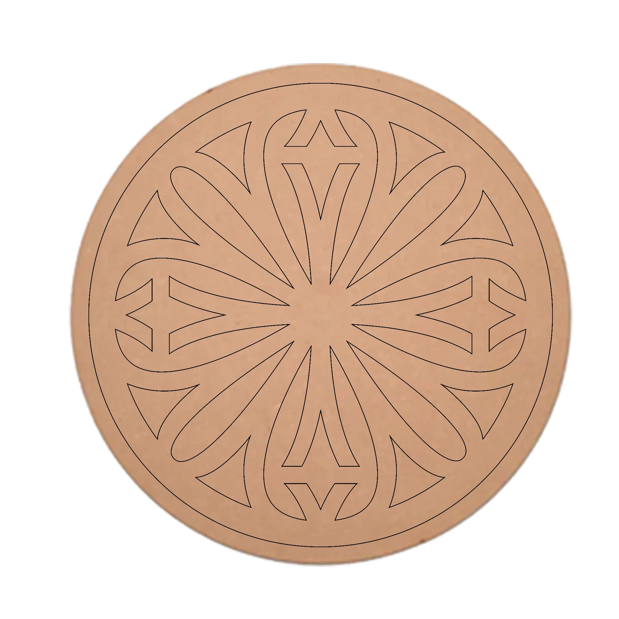 MDF Pre Marked Awesome Design Craft Round Amazing Art Cutout