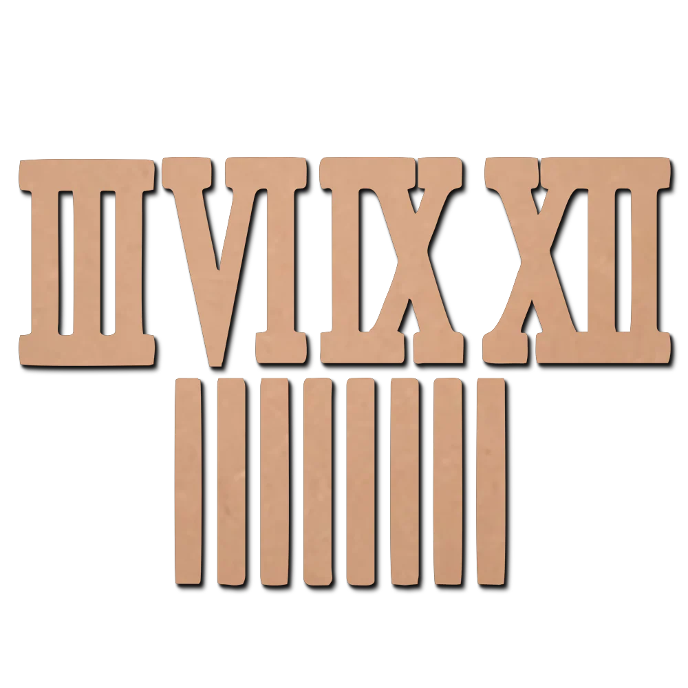 MDF Roman Number with Stick