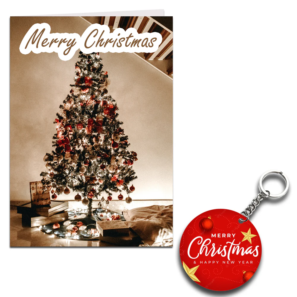 Merry Christmas Printed Greeting Card