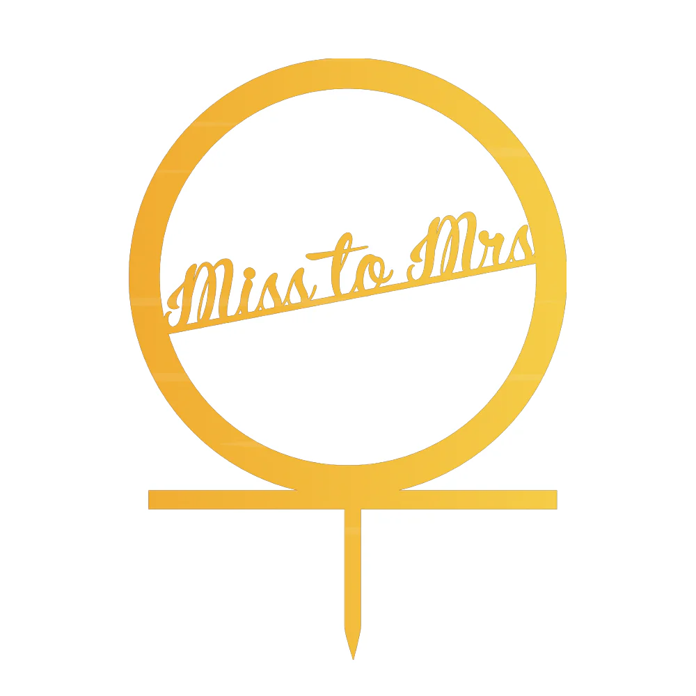 Miss to Mrs cake topper - Image 2