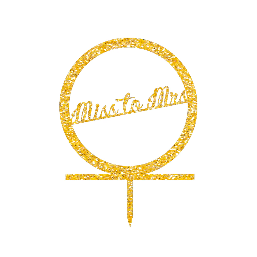 Miss to Mrs cake topper - Image 3